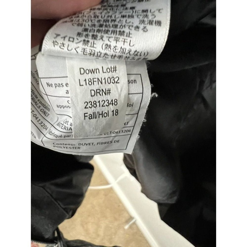 Eddie Bauer Gray Puffer Coat with Faux Fur Hood - Picture 9 of 9